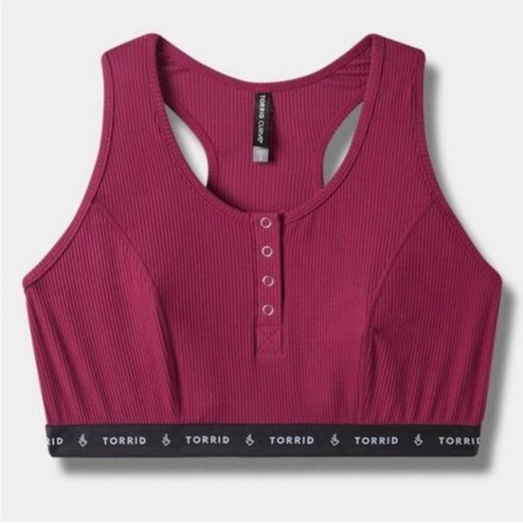 torrid Other - Torrid Lightly Lined Rib Henley Bralette